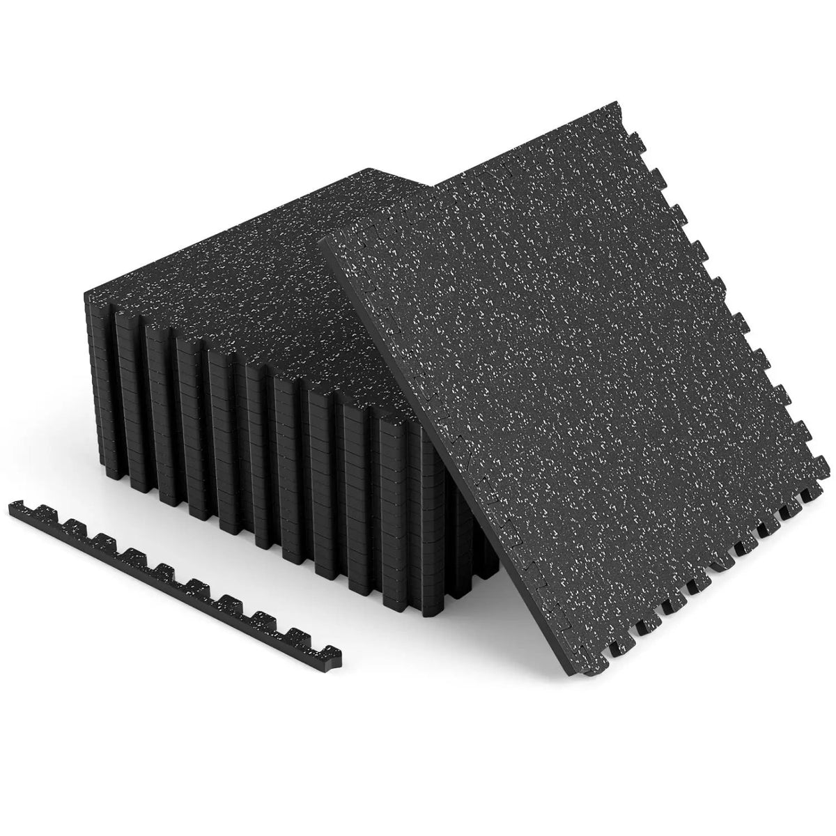 Interlocking Rubber Exercise Mat 48 Sq Ft with Borders, photo 7 of 9