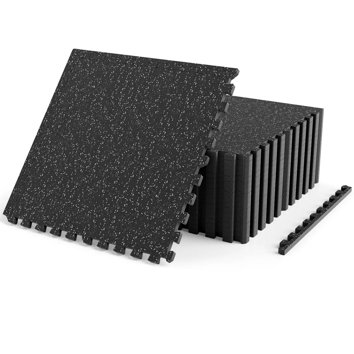 Interlocking Rubber Exercise Mat 70 Sq Ft with Borders, photo 4 of 9