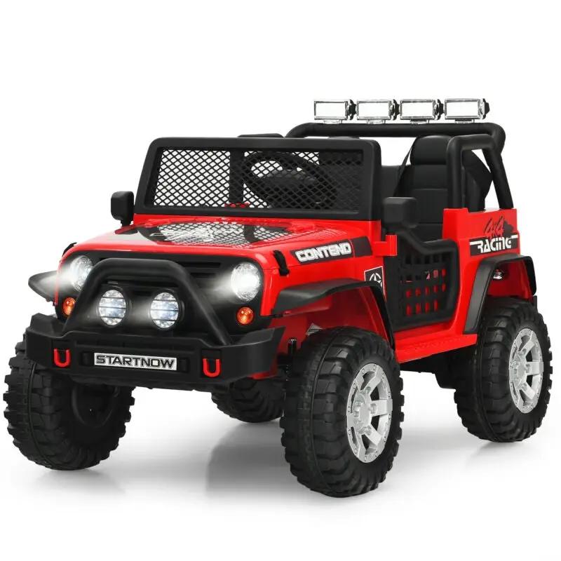 12V Kids Electric Ride On Truck with Remote Control and Operation Lever by DirectDeals