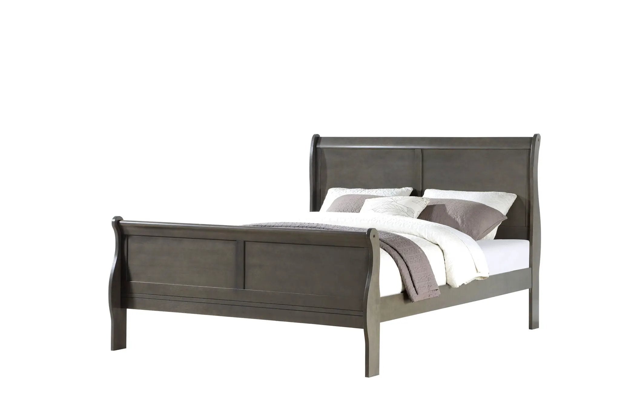 Louis Philippe - Sleigh Style Bed by Unique Piece Furniture