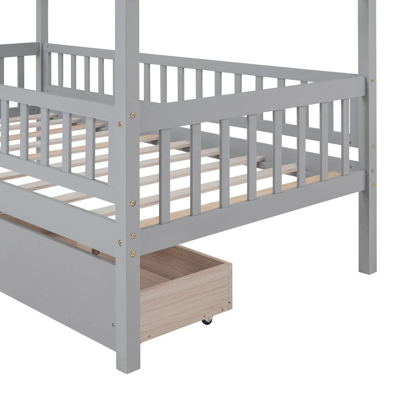 House Bed With 2 Drawers by HouseOfZazla