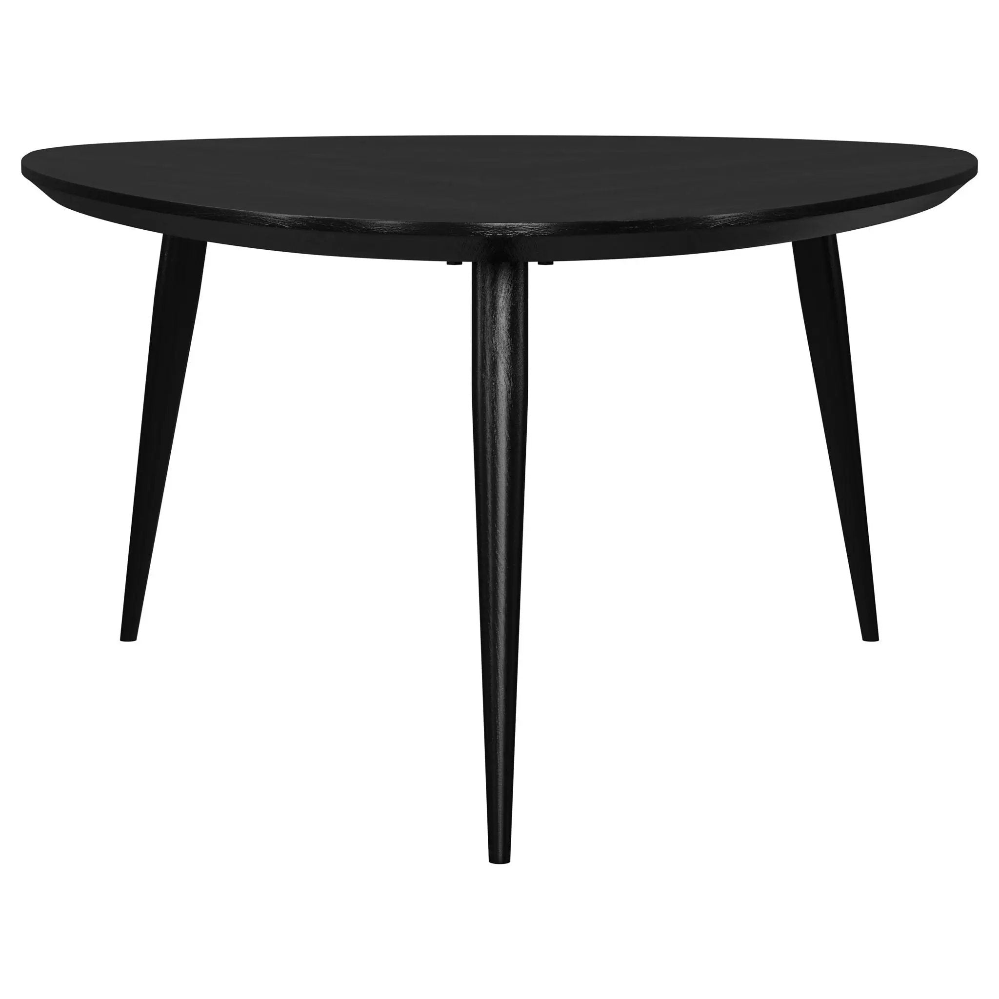 Odessa Triangular Solid Wood Coffee Table Black by Unique Piece Furniture