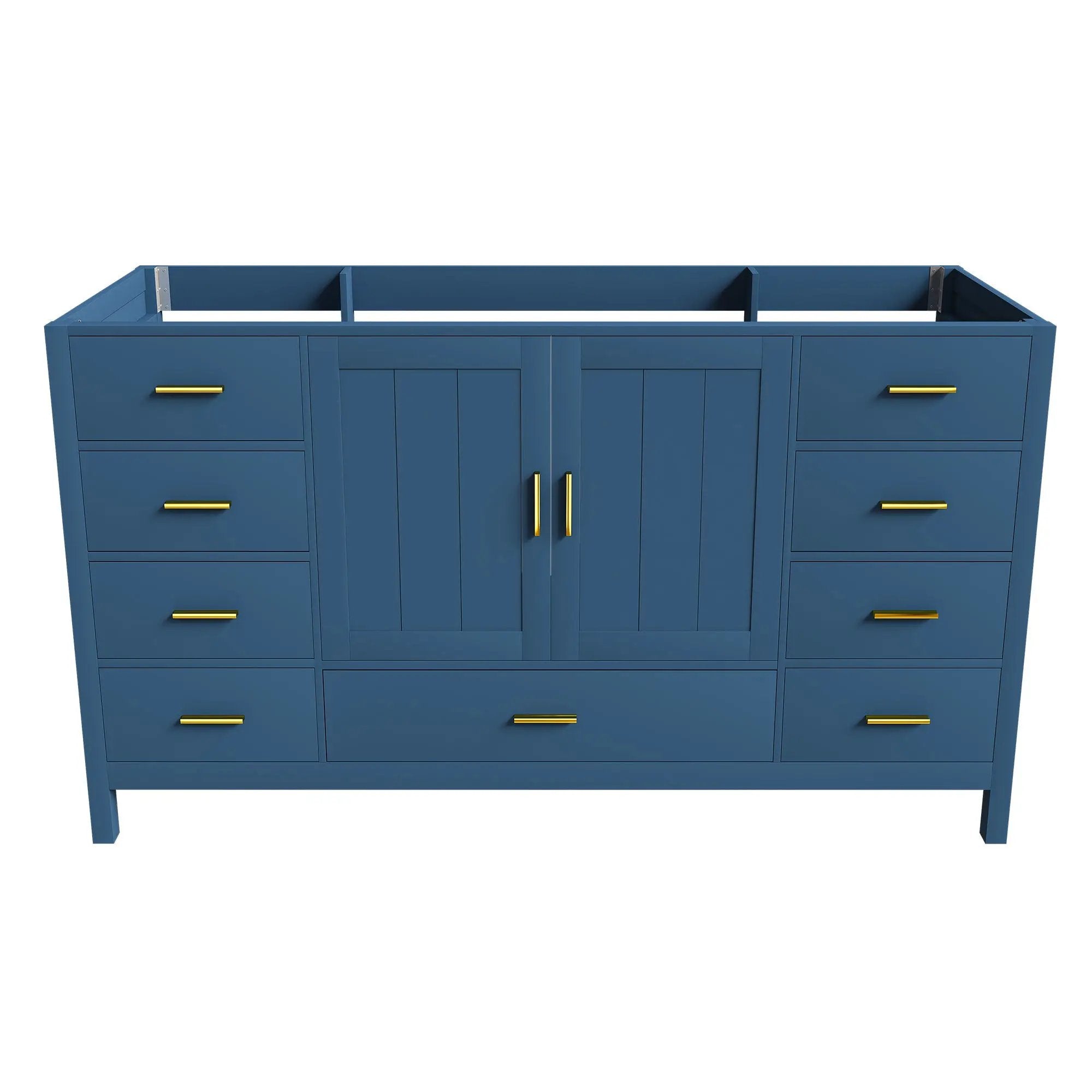 60" Bathroom Vanity Base Cabinet with 2 Soft-Close Double Doors by HouseOfZazla