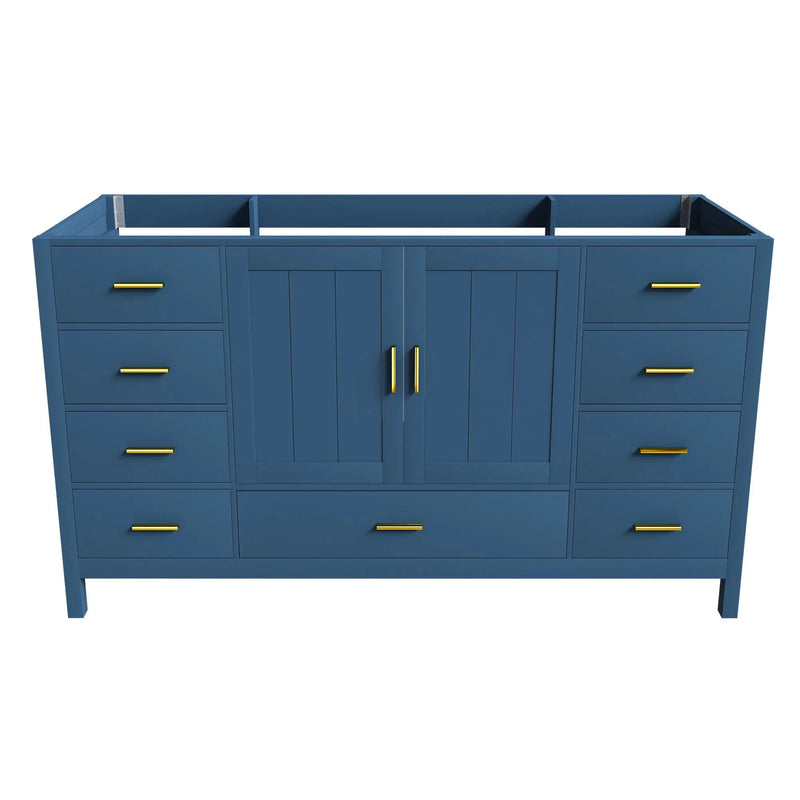 60" Bathroom Vanity Base Cabinet with 2 Soft-Close Double Doors by HouseOfZazla