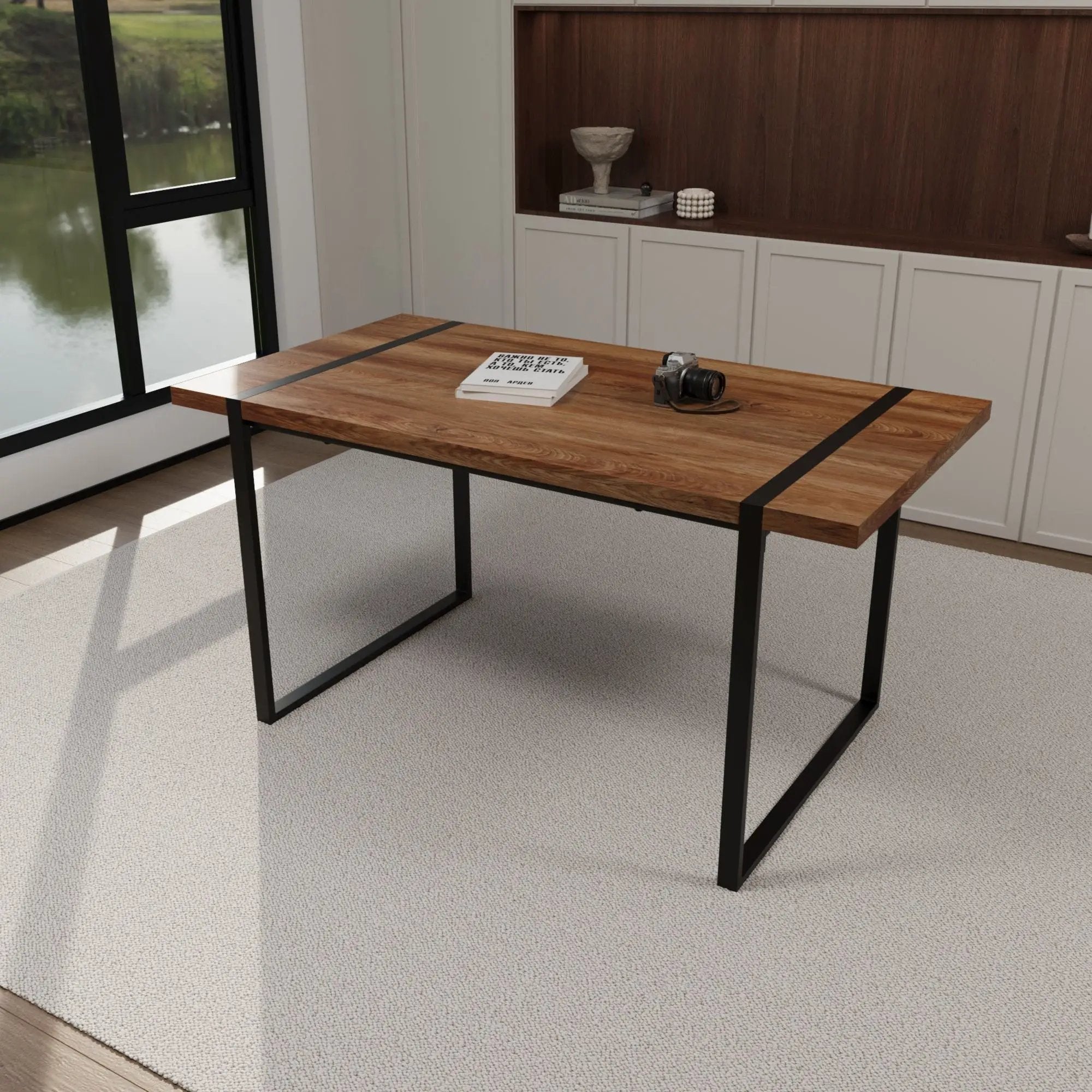 Rectangular Dining Table, 4 - 6 Person Capacity - Wood by Unique Piece Furniture