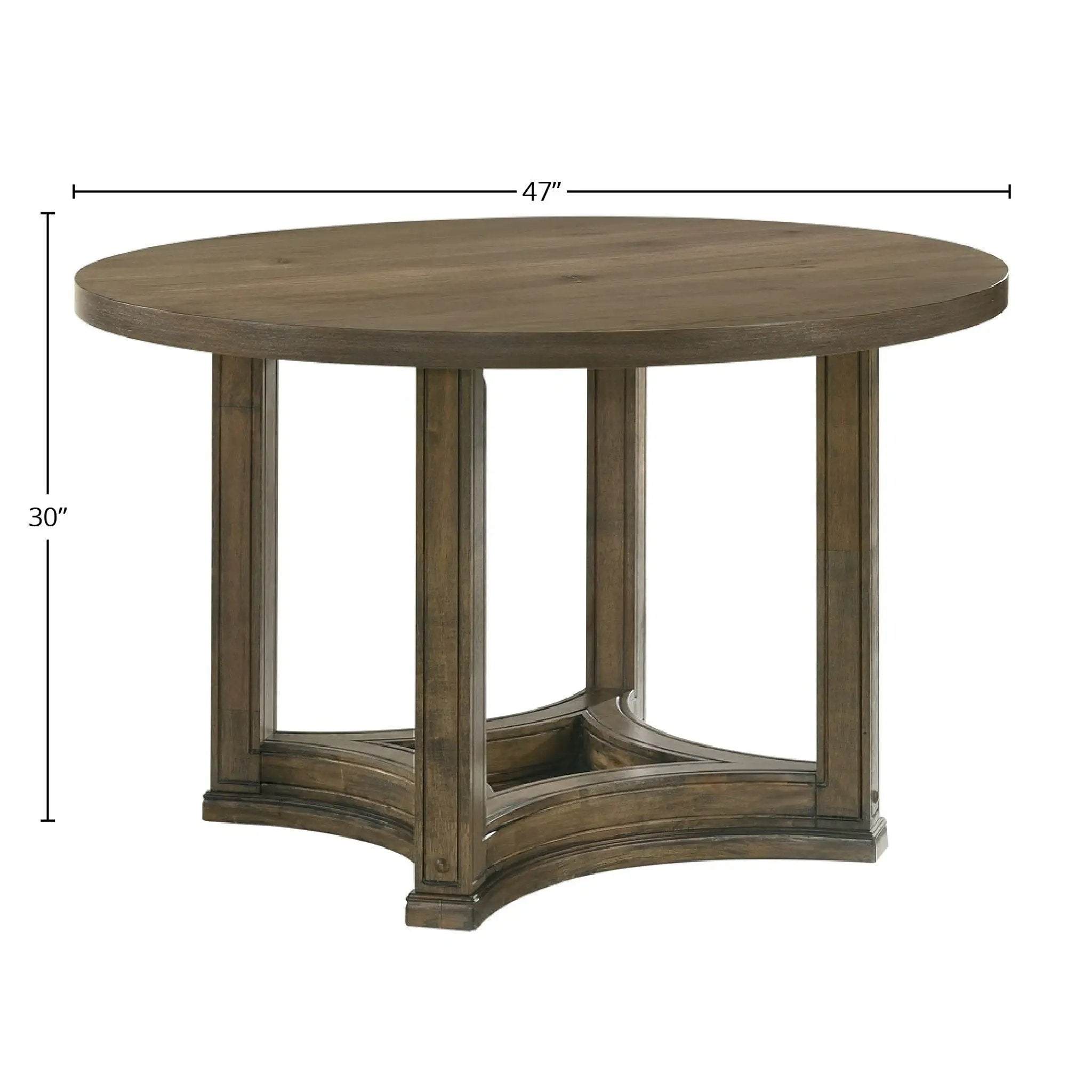 Parfield - 5 Pieces Round Dining Room Set - Light Brown / Oak by Unique Piece Furniture