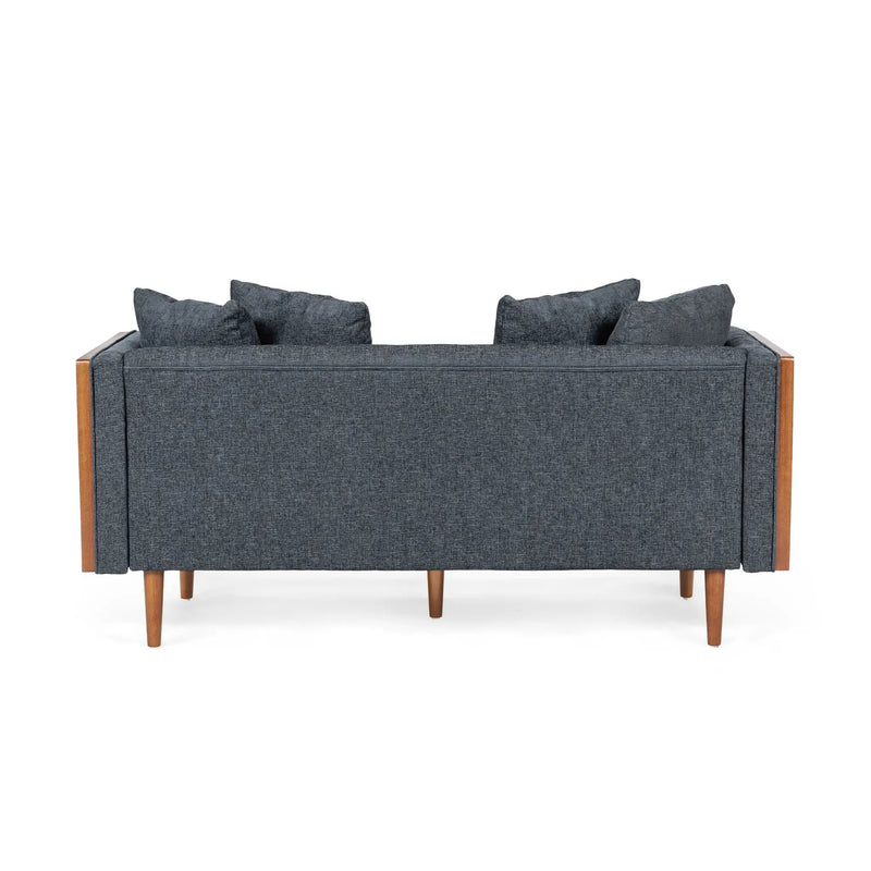 Retro Modern Loveseat With Button Tufted Upholstery by HouseOfZazla