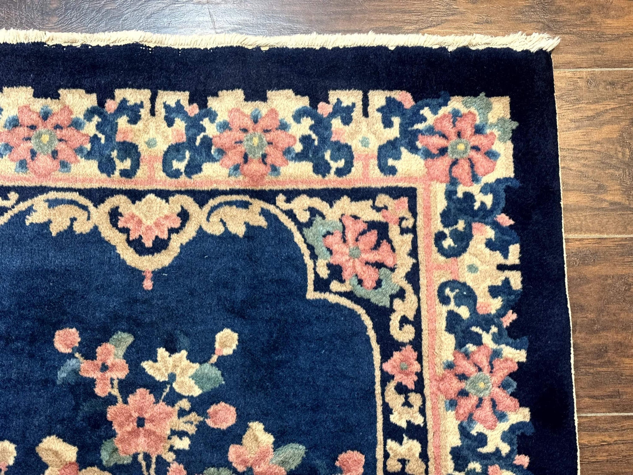 Chinese Rug 3x6, Peking Rug, Blue Chinese Wool Rug, Fete Rug by Jewel Rugs