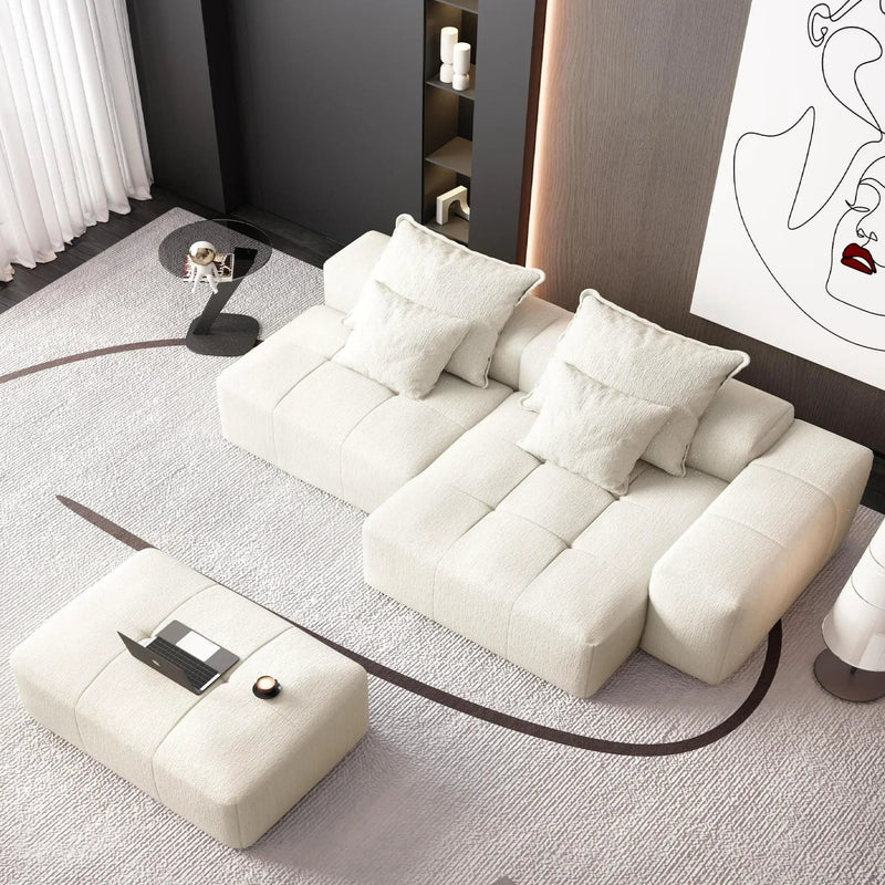 Modern Oversized DIY Combination Modular Sectional Sofa With Pillows by HouseOfZazla