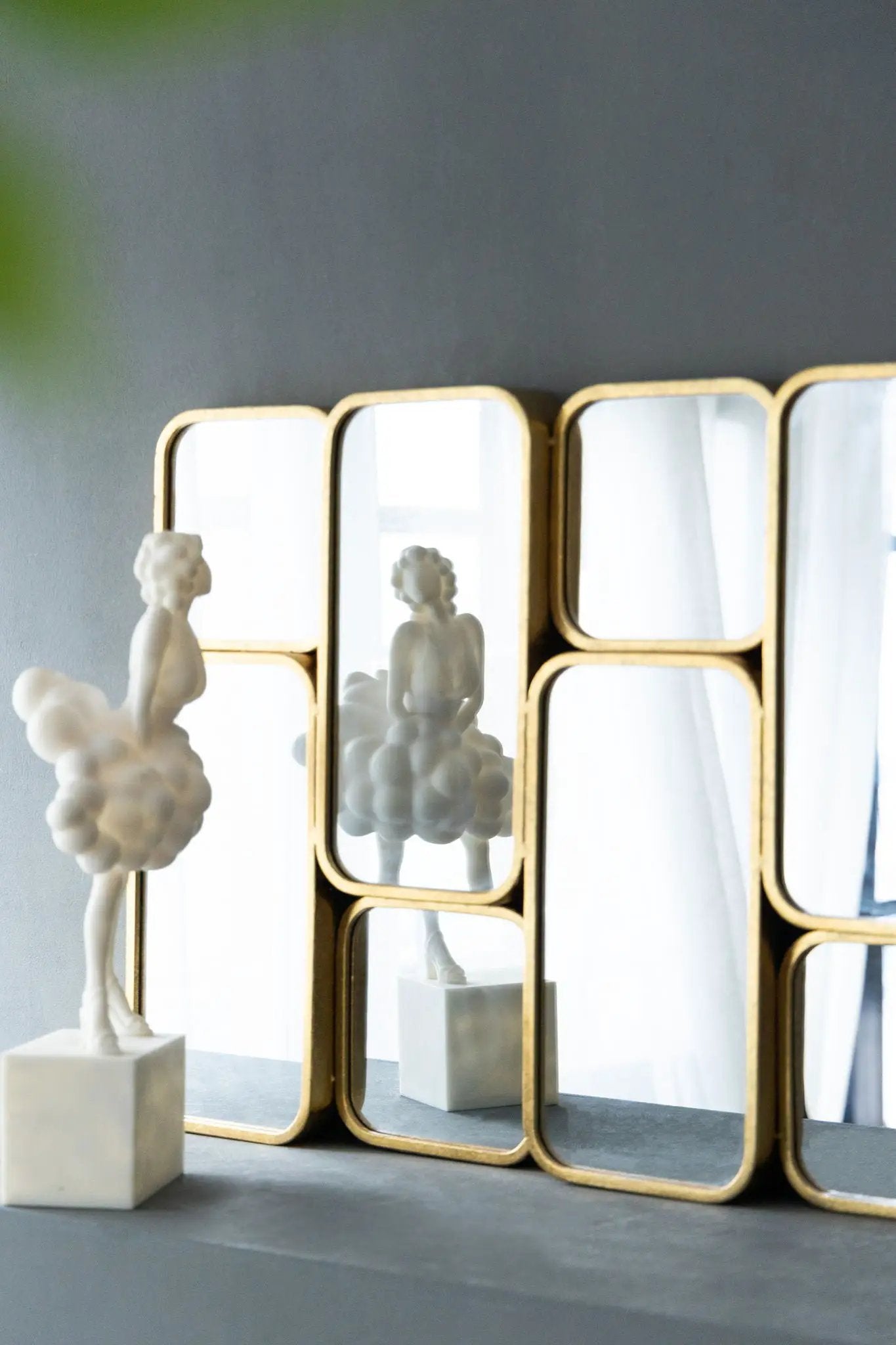 Mirror With en Metal Framed Decorative Rectangle Mirror For Bedroom Dressing Room, Hallway Or Living Spac - Gold by Unique Piece Furniture