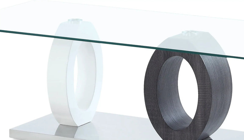 Tracker - Coffee Table - Brown / White by HouseOfZazla