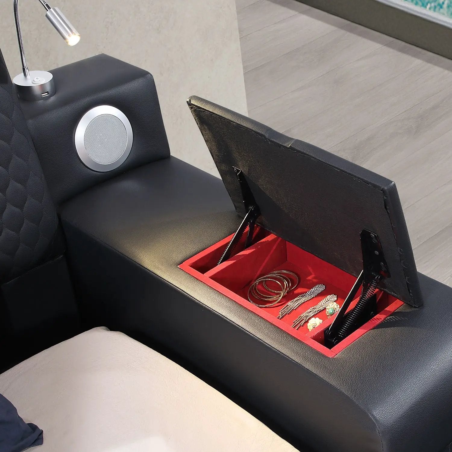 Zoya - Smart Multifunctional Bed, Built In Bluetooth Speakers, USB Charging by HouseOfZazla