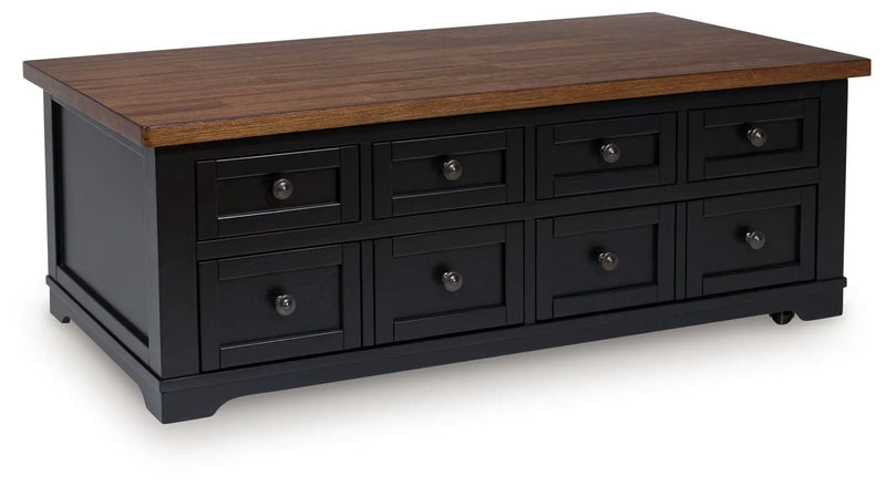 Wildenauer - Lift Top Cocktail Table - Brown / Black by Unique Piece Furniture