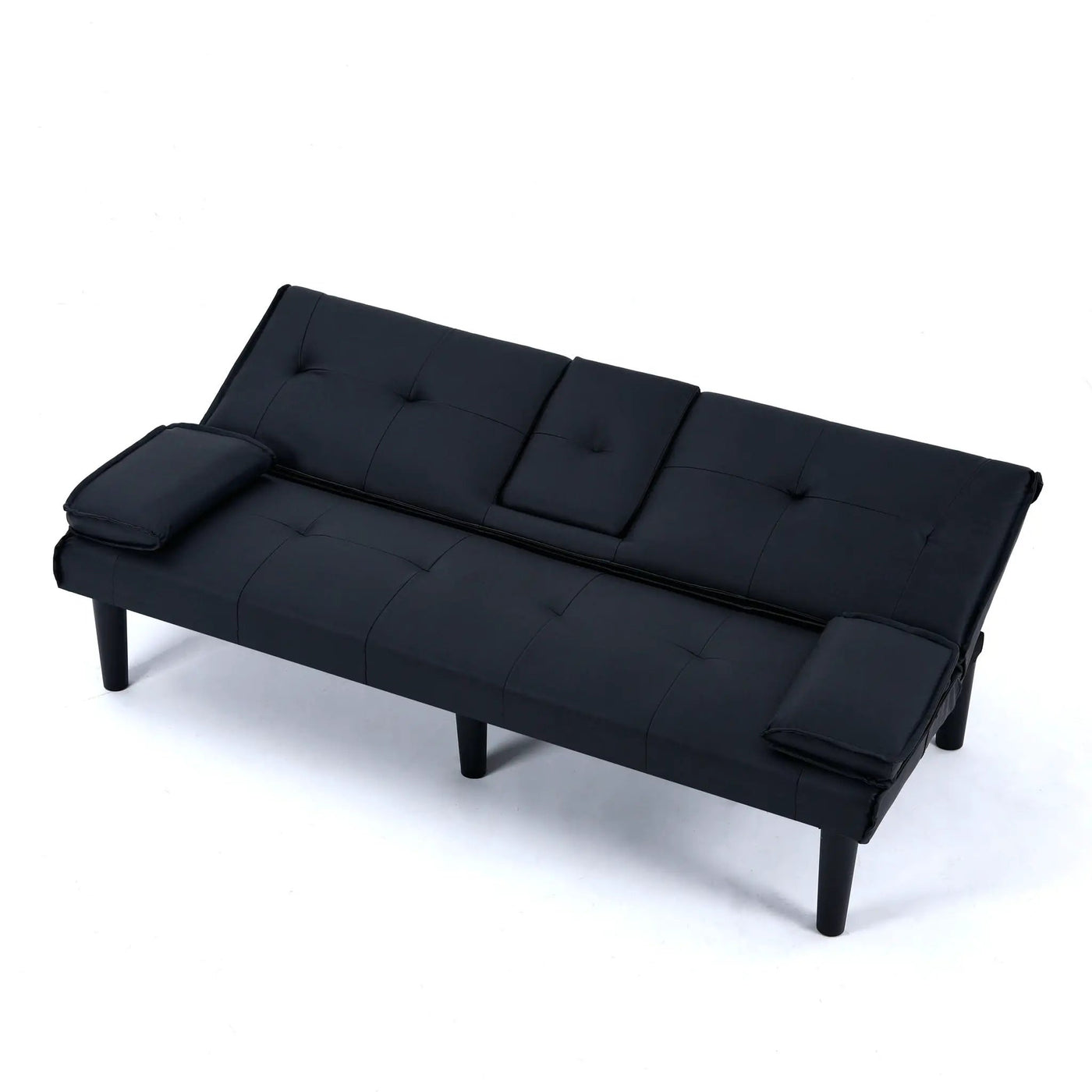 Sofa Bed With Foldable Design And Cup Holder by HouseOfZazla