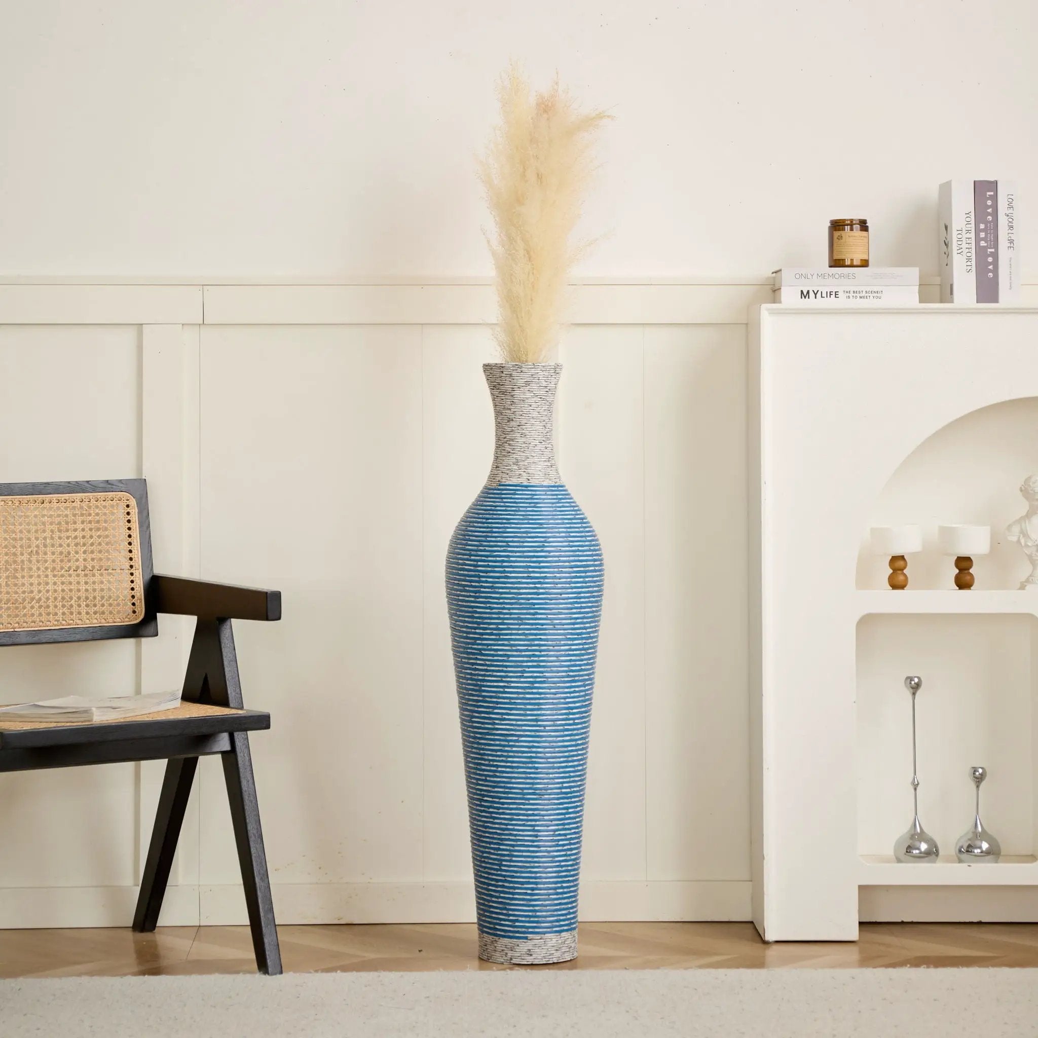 Classic And Neat Floor Vase, High Independent Flower Stand (Set of 3) by Unique Piece Furniture