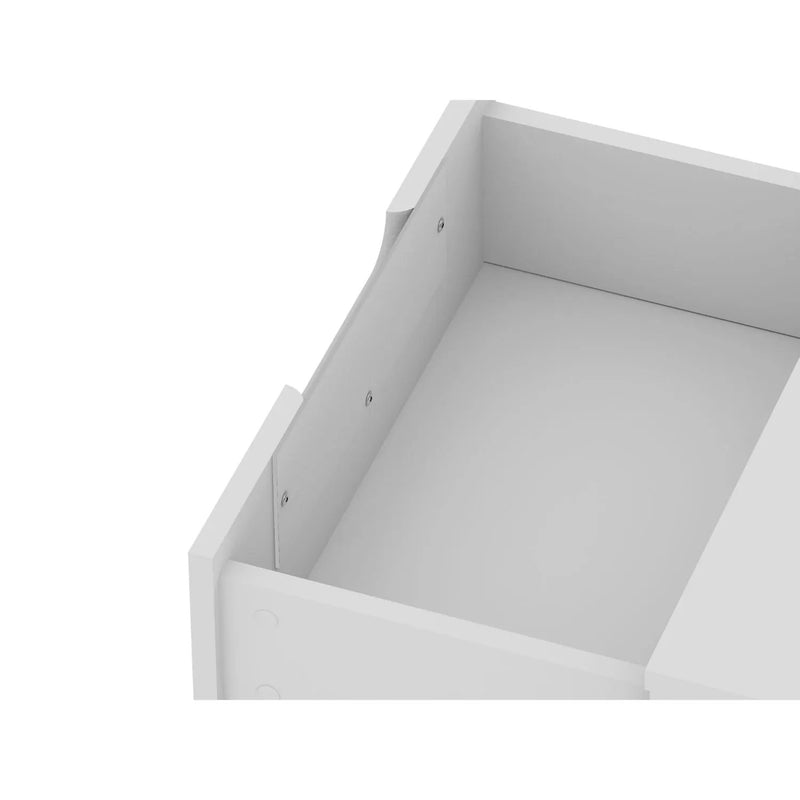 Rockefeller - Nightstand With 2 Drawers - White by HouseOfZazla