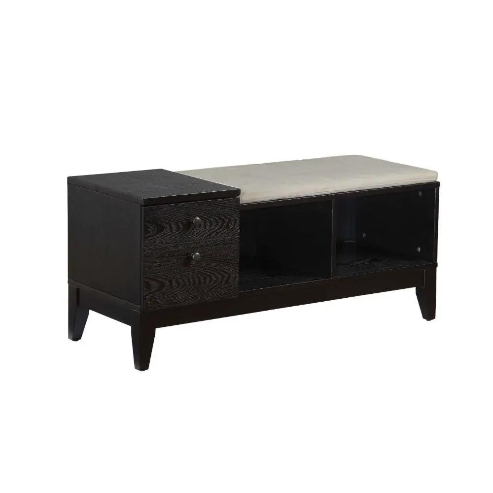 Boyet - Bench - Cream Fabric & Black by Unique Piece Furniture