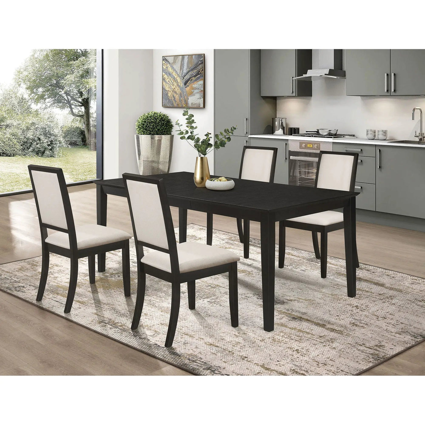 Daniela - Dining Set With Upholstered Chairs by HouseOfZazla
