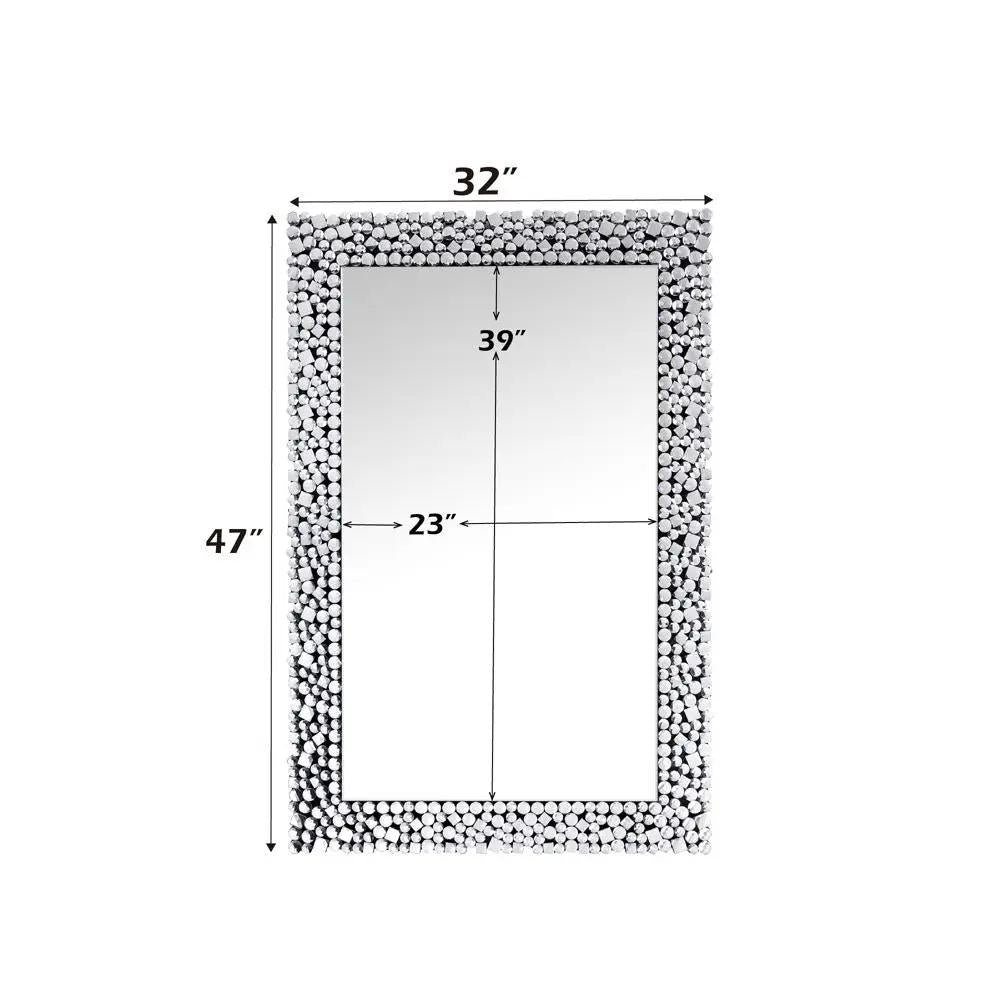 Kachina - 47" Accent Mirror - Mirrored & Faux Gems by Unique Piece Furniture