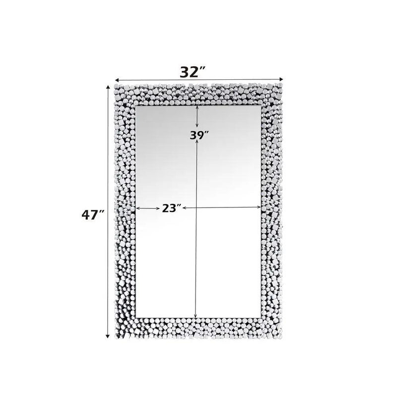 Kachina - 47" Accent Mirror - Mirrored & Faux Gems by Unique Piece Furniture