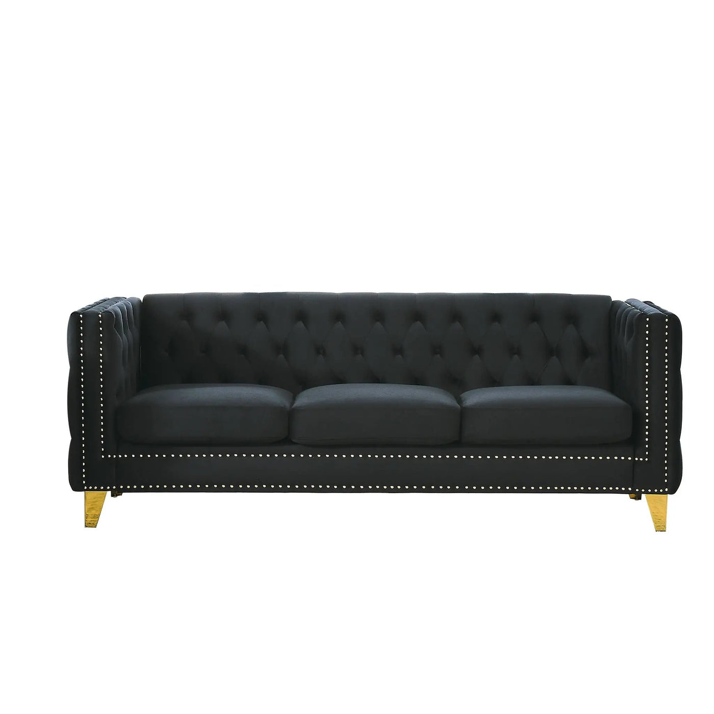 Modern Sofa With Button Tufting, Upholstered Couch For Living Room by HouseOfZazla