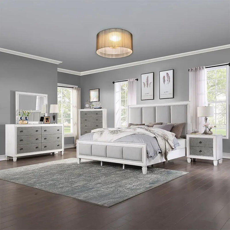 Katia - Chest - Rustic Gray & Weathered White by Unique Piece Furniture