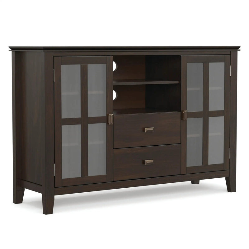 Artisan - Tall TV Media Stand - Dark Chestnut Brown by Unique Piece Furniture