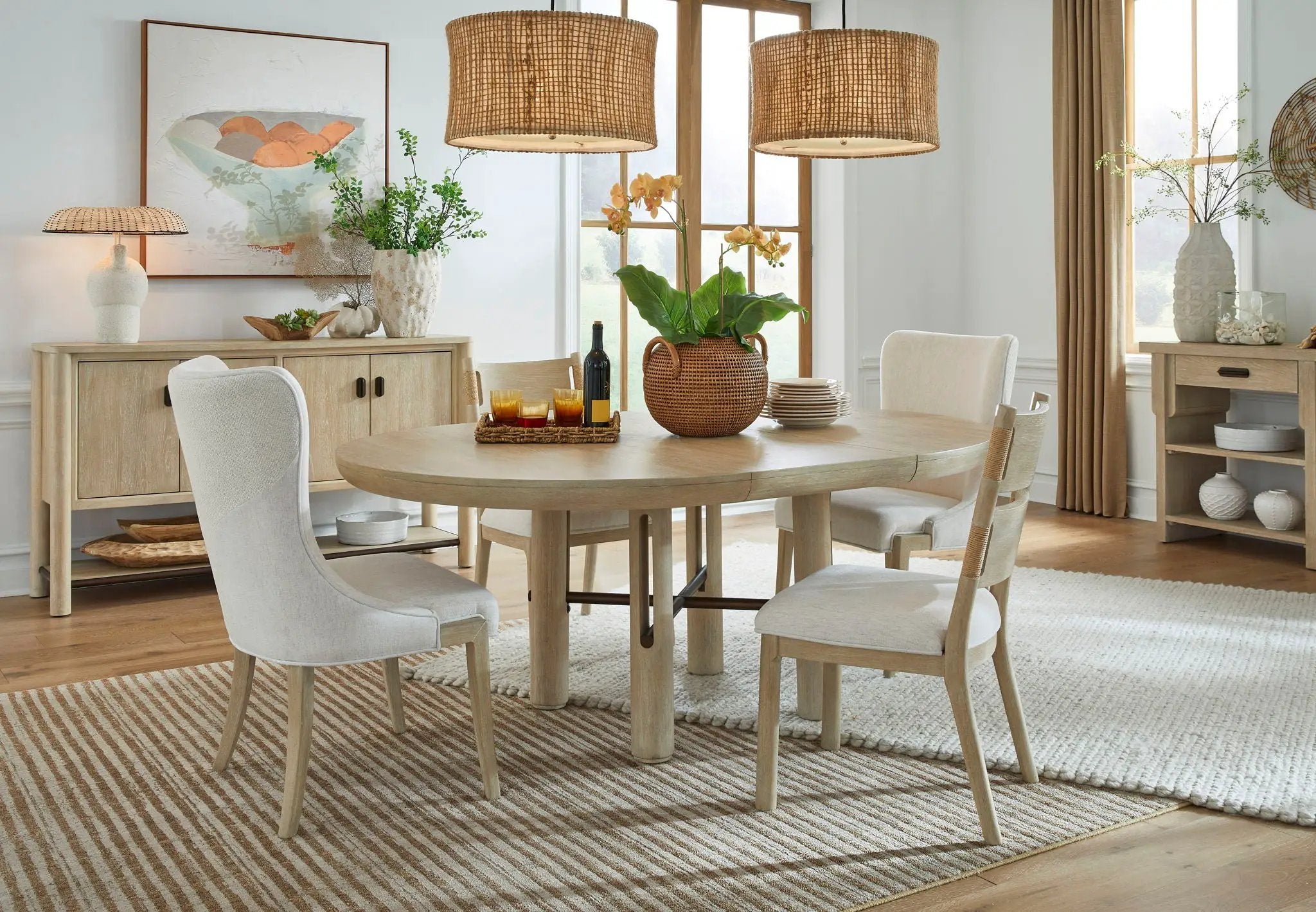 Sunset Cove - Upholstered Side Chair With Wood Back (Set of 2) - Sanibel Brown by Unique Piece Furniture