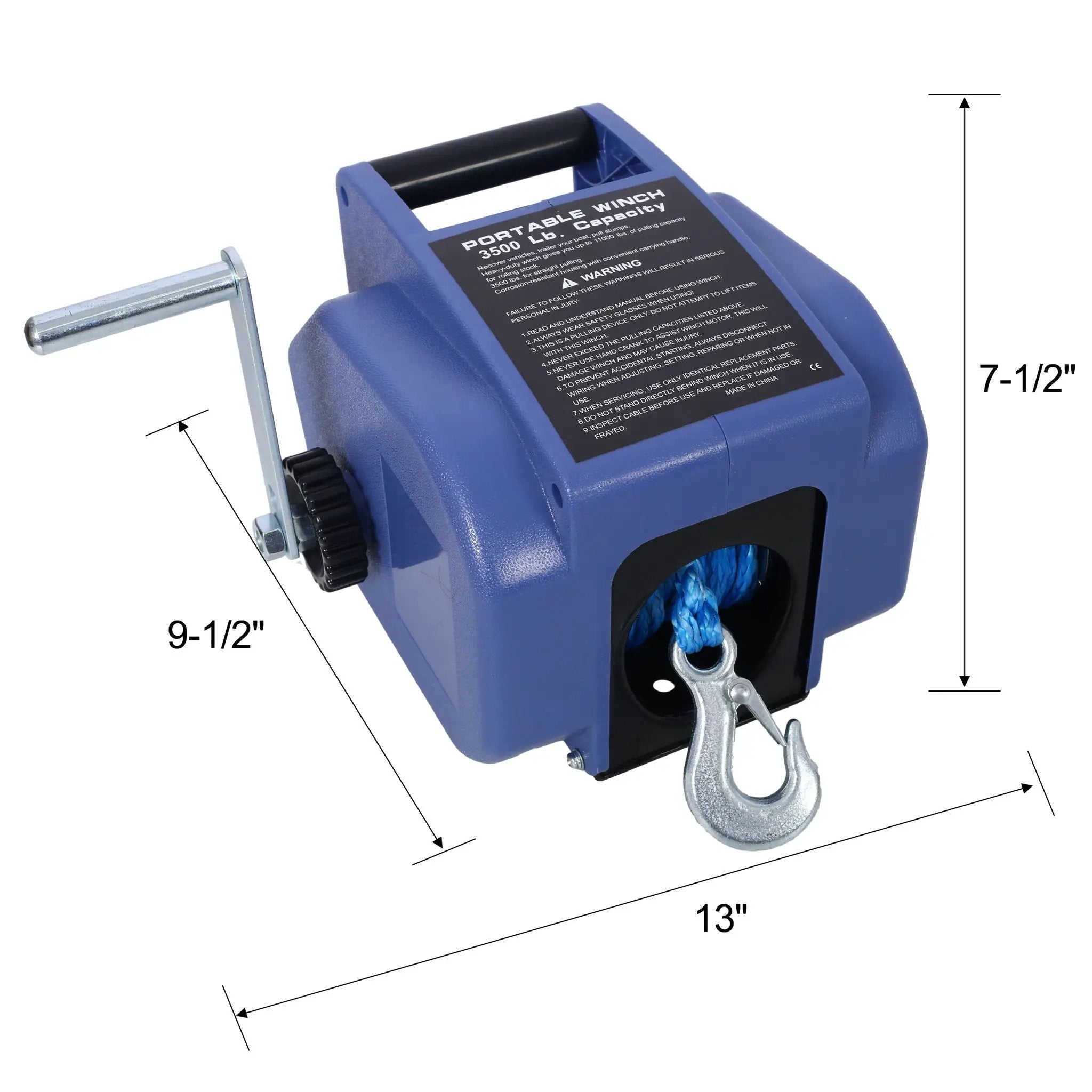 Reversible 12V Electric Trailer Winch for Boats up to 6000 lbs by HouseOfZazla