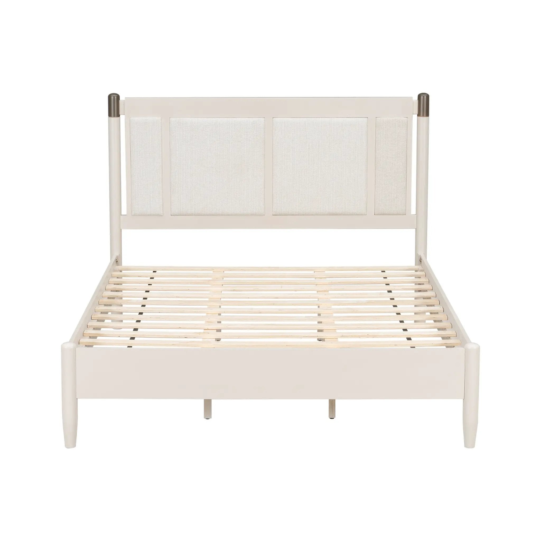 Solid Wood Queen Bed - Heavy Duty Support by HouseOfZazla