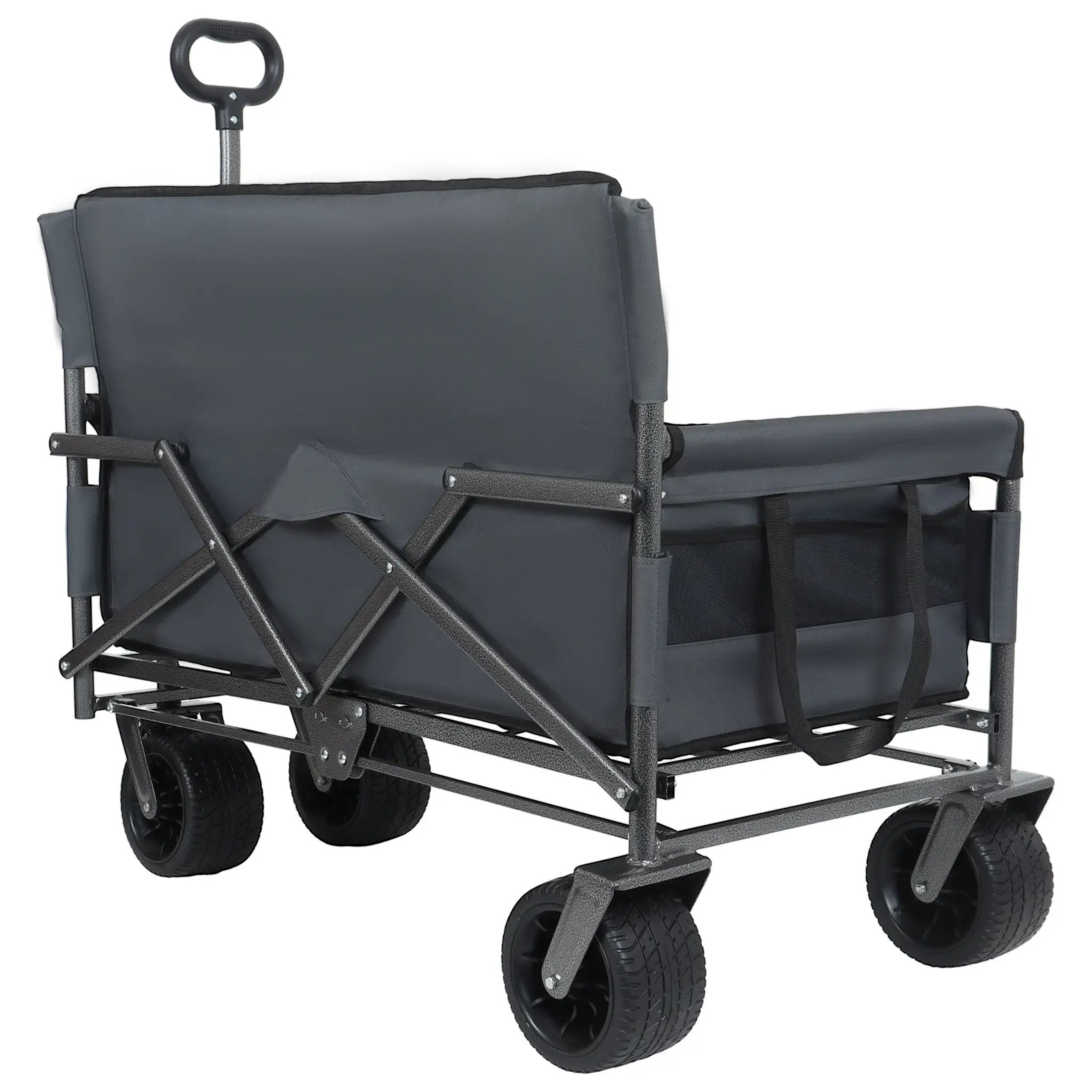 3-in-1 Convertible Folding Wagon Cart with Bench Seat & Storage by HouseOfZazla