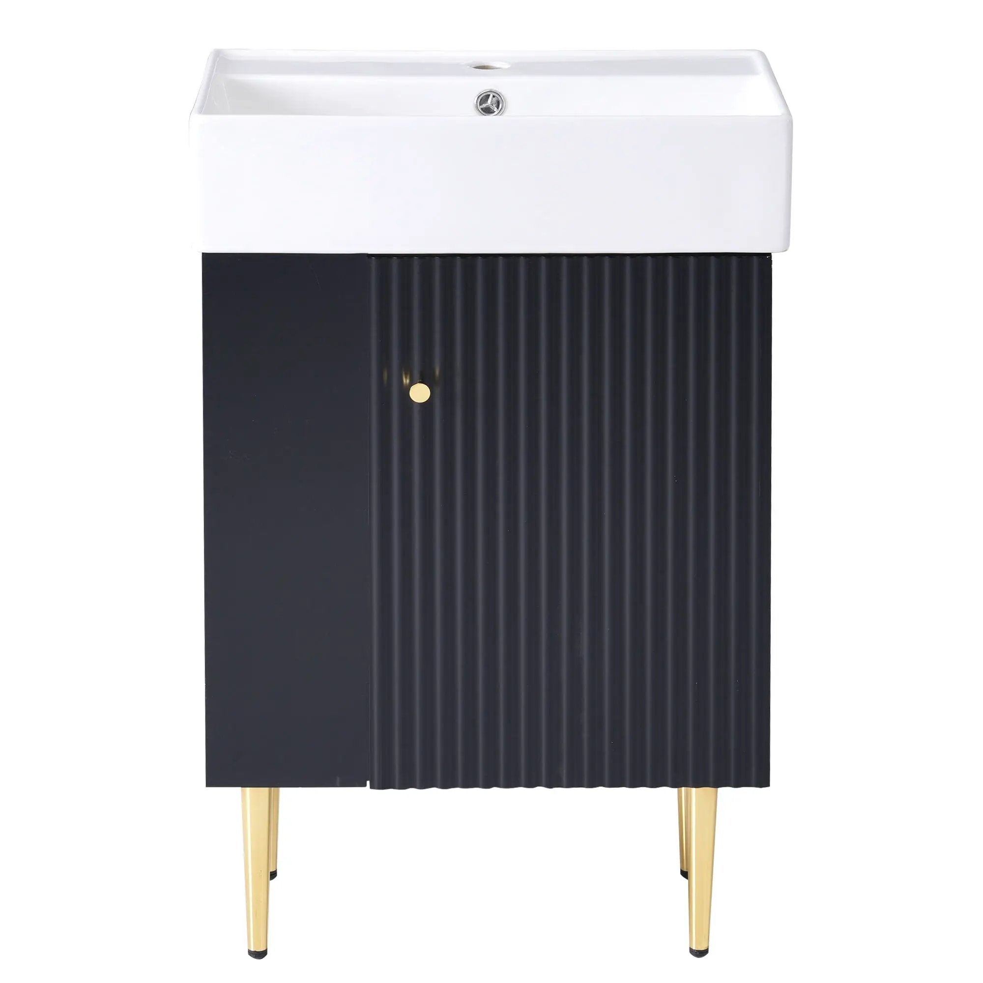 Bathroom Vanity, Combo Cabinet, Bathroom Storage Cabinet, Single Ceramic Sink by HouseOfZazla
