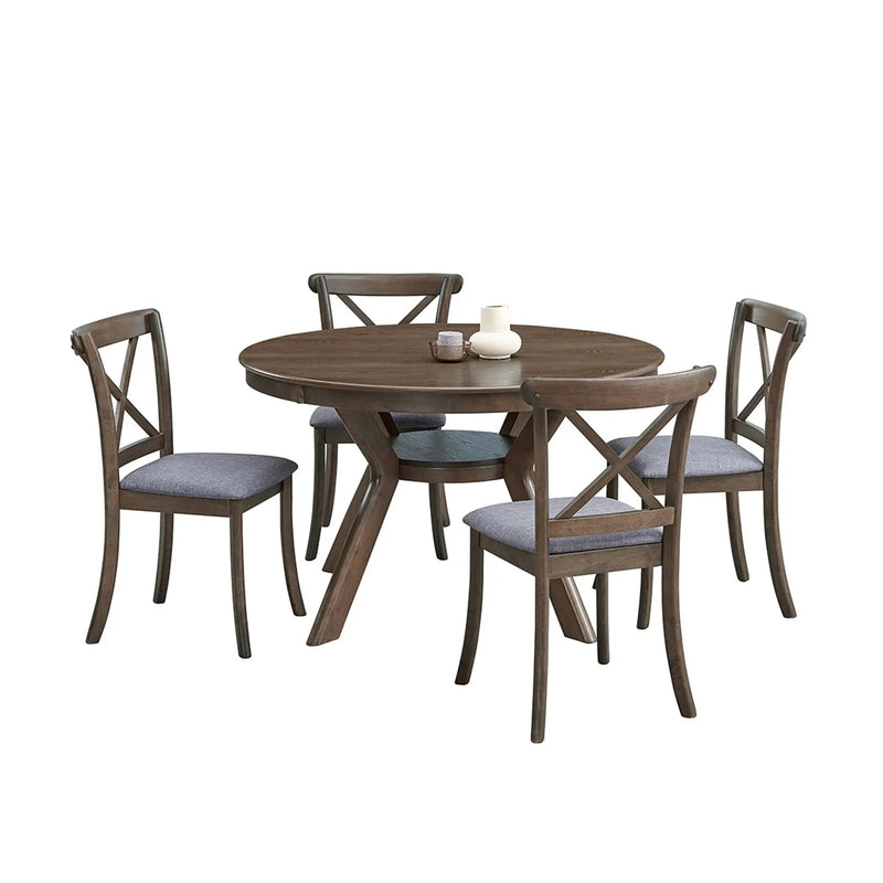 47.24'' Round Rubber Wood Dining Table by HouseOfZazla