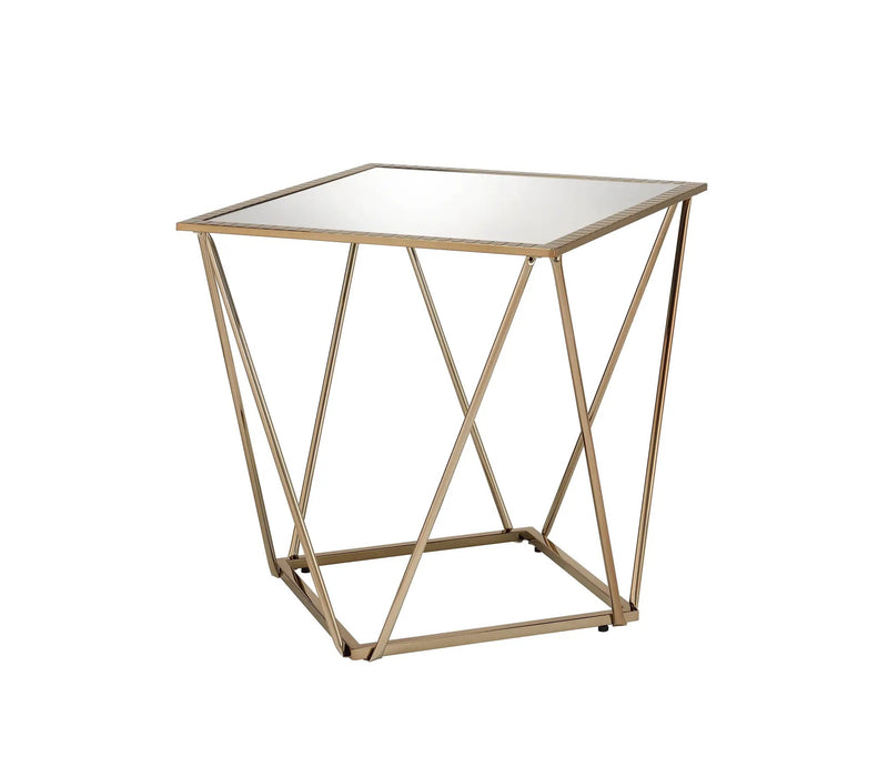 Fogya Mirrored & Champagne Table by HouseOfZazla
