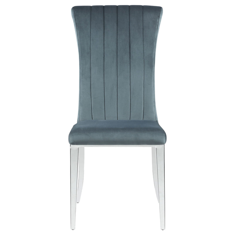 Tufted Side Upholstered Dining Chair (Set of 2) - Gray by HouseOfZazla