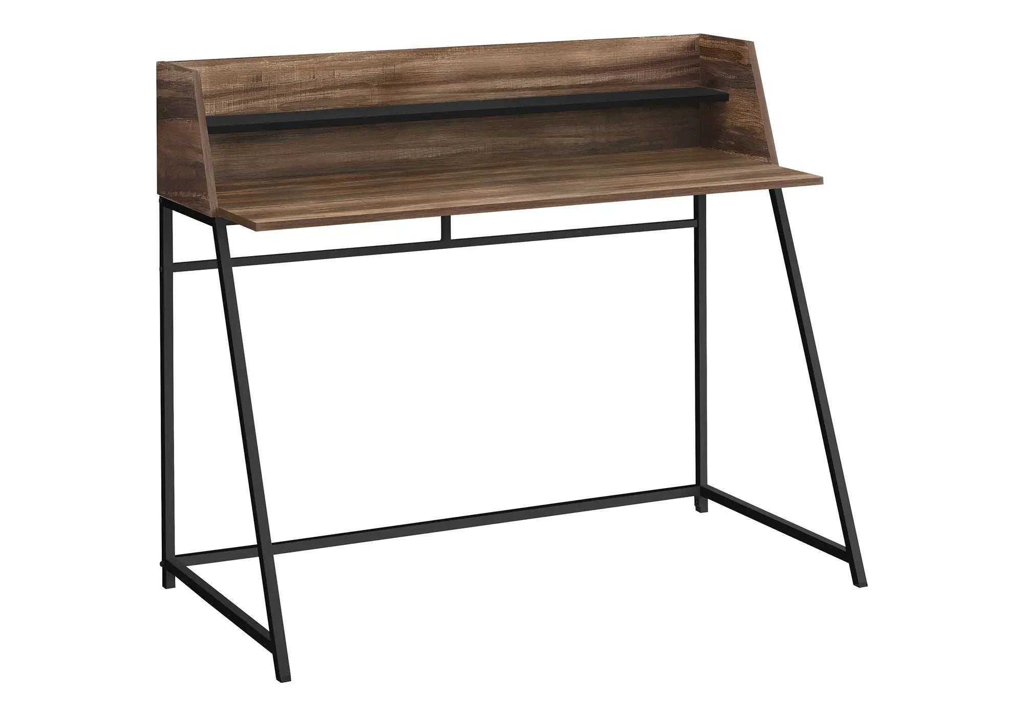 Computer Desk For Home Office, Laptop, Storage Shelves, Marble Look Contemporary & Modern by Unique Piece Furniture