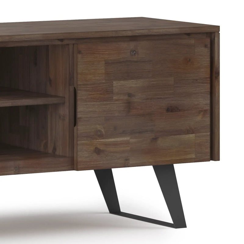 Lowry - TV Media Stand - Rustic Natural Aged Brown by HouseOfZazla