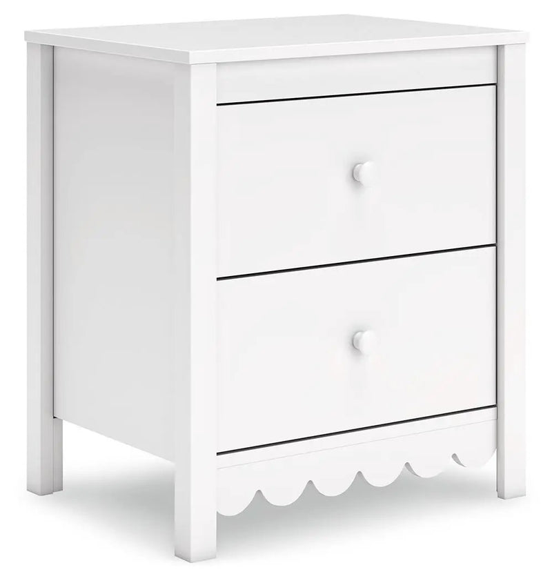 Hallityn - Two Drawer Night Stand - White by Unique Piece Furniture