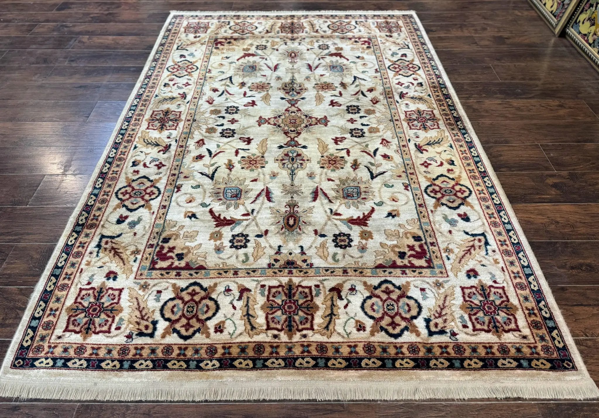 Karastan Rug 5.9 x 8.6, Karastan Traditions Amritsar Pattern Design 510, New Zealand Wool, Karastan Area Rug by Jewel Rugs