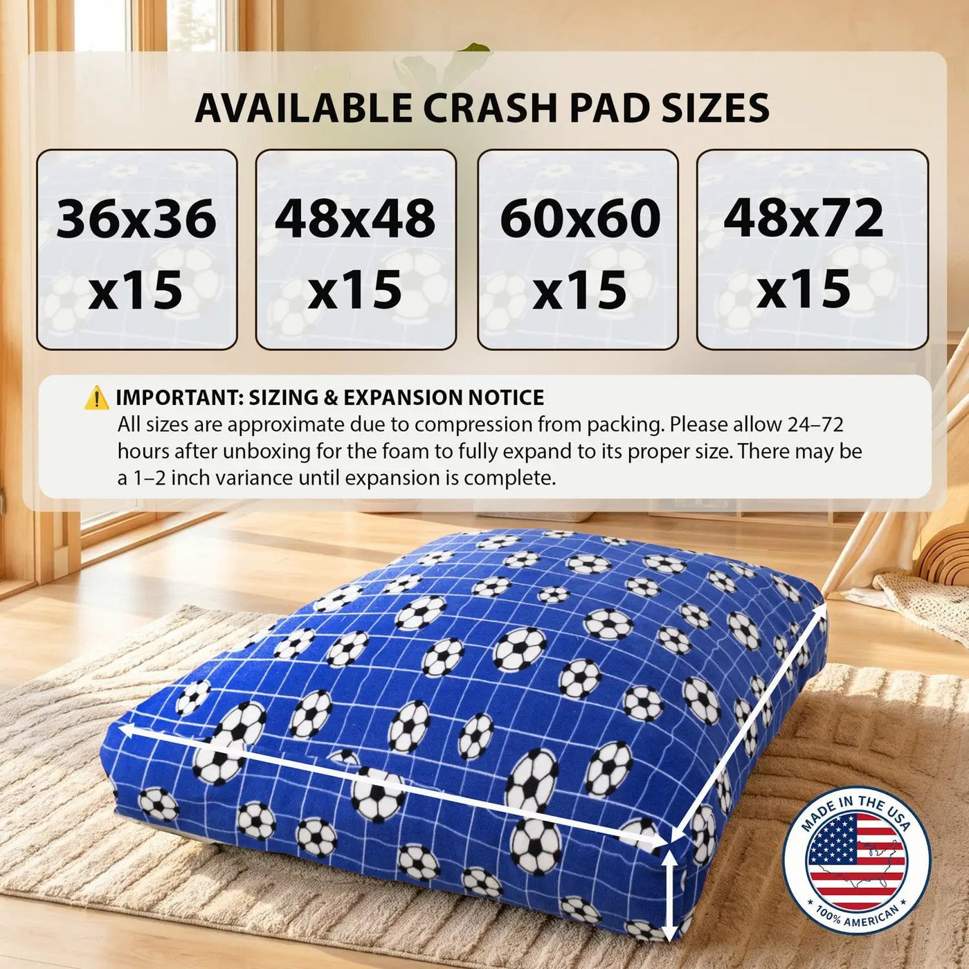 Sensory Crash Pad for Kids & Adults by HouseOfZazla