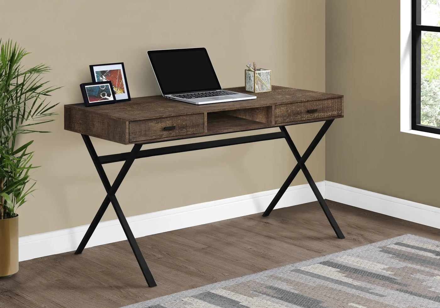Computer Desk for Home Office with Storage Drawers by HouseOfZazla