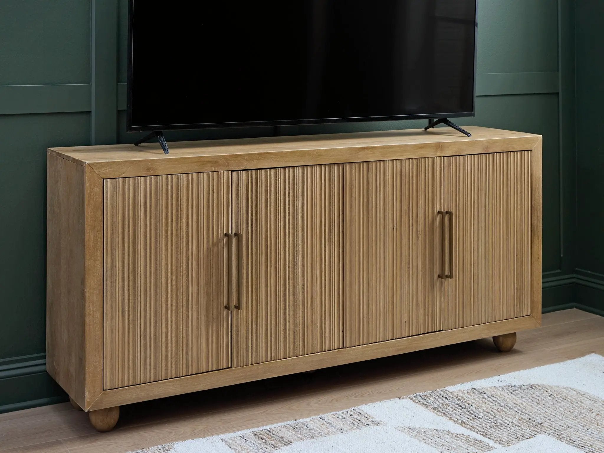 Niam - Accent Cabinet - Light Antique Beige by Unique Piece Furniture