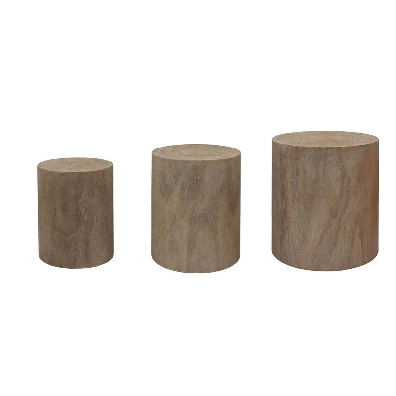 Cylinder Nesting Tables (Set of 3) by HouseOfZazla