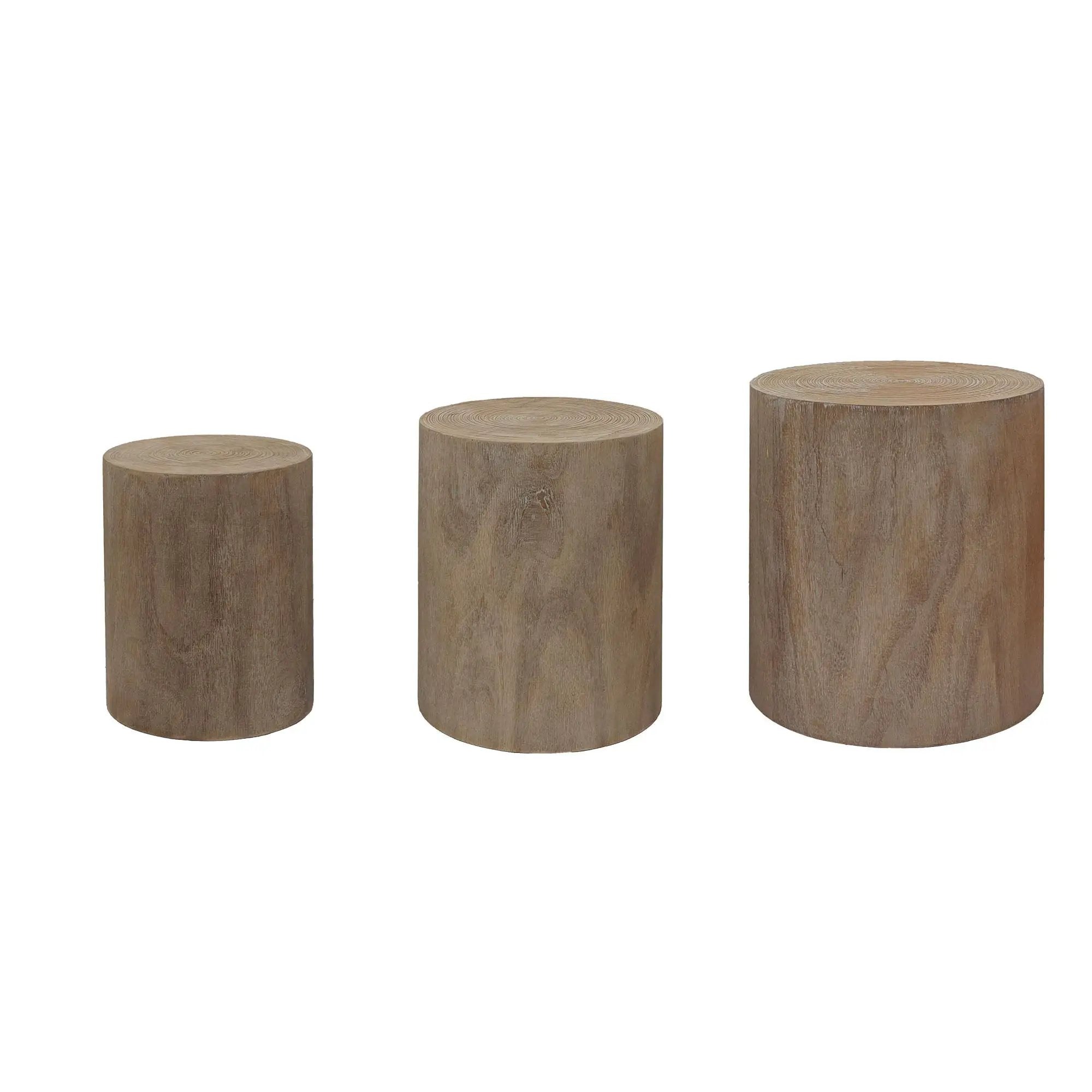 Cylinder Nesting Tables (Set of 3) by Unique Piece Furniture