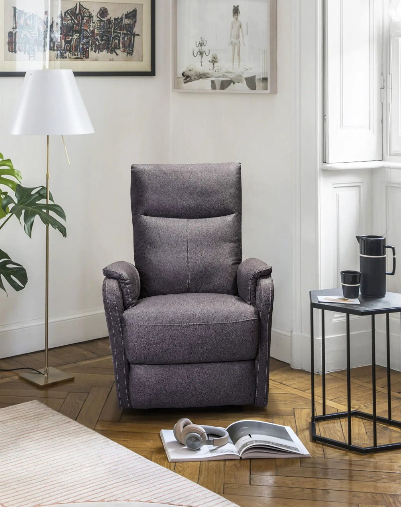 Recliner Chair With Power Function Easy Control Big Stocks, Recliner Single Chair For Living Room, Bed Room by Unique Piece Furniture