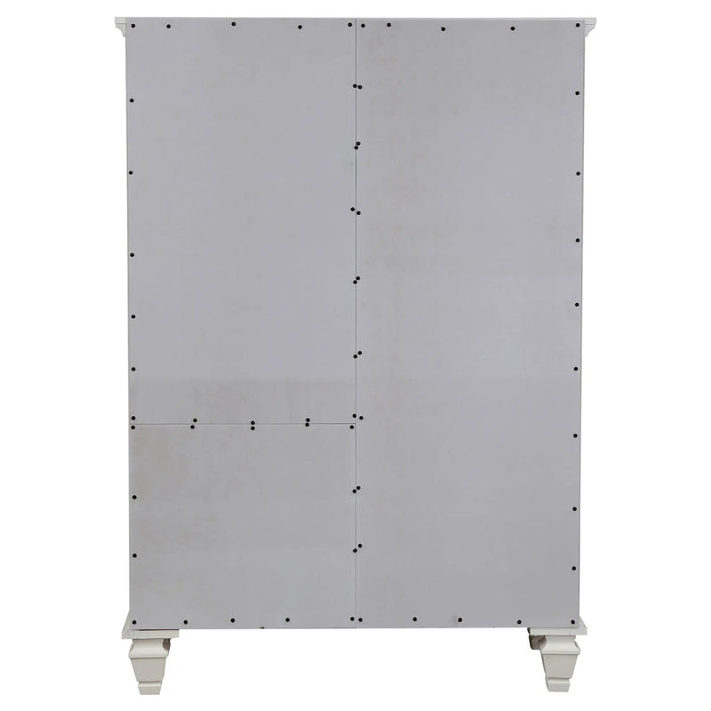 Sandy Beach 8-drawer Door Chest Cream White by Unique Piece Furniture