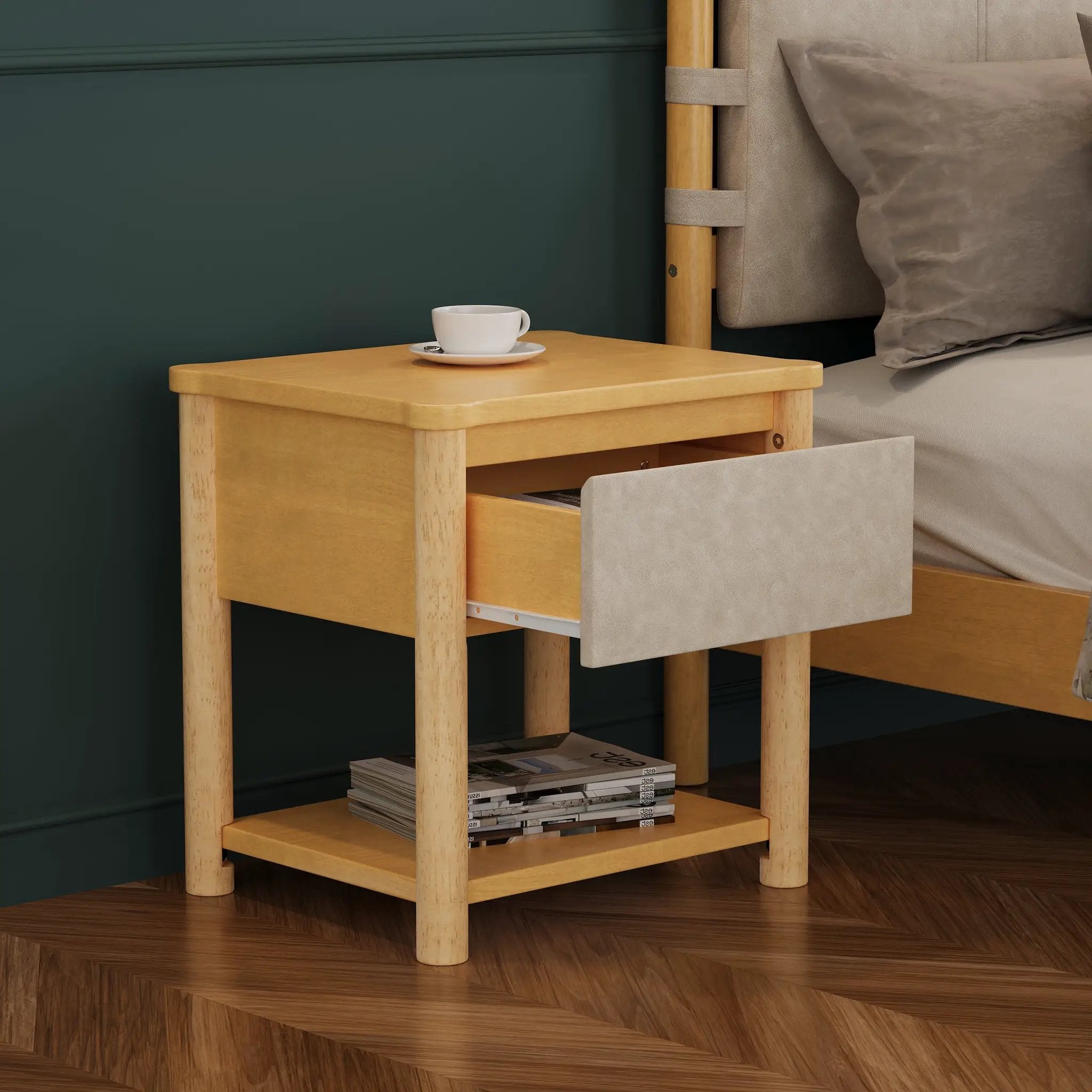 Wood Nightstand Set of 2 by HouseOfZazla