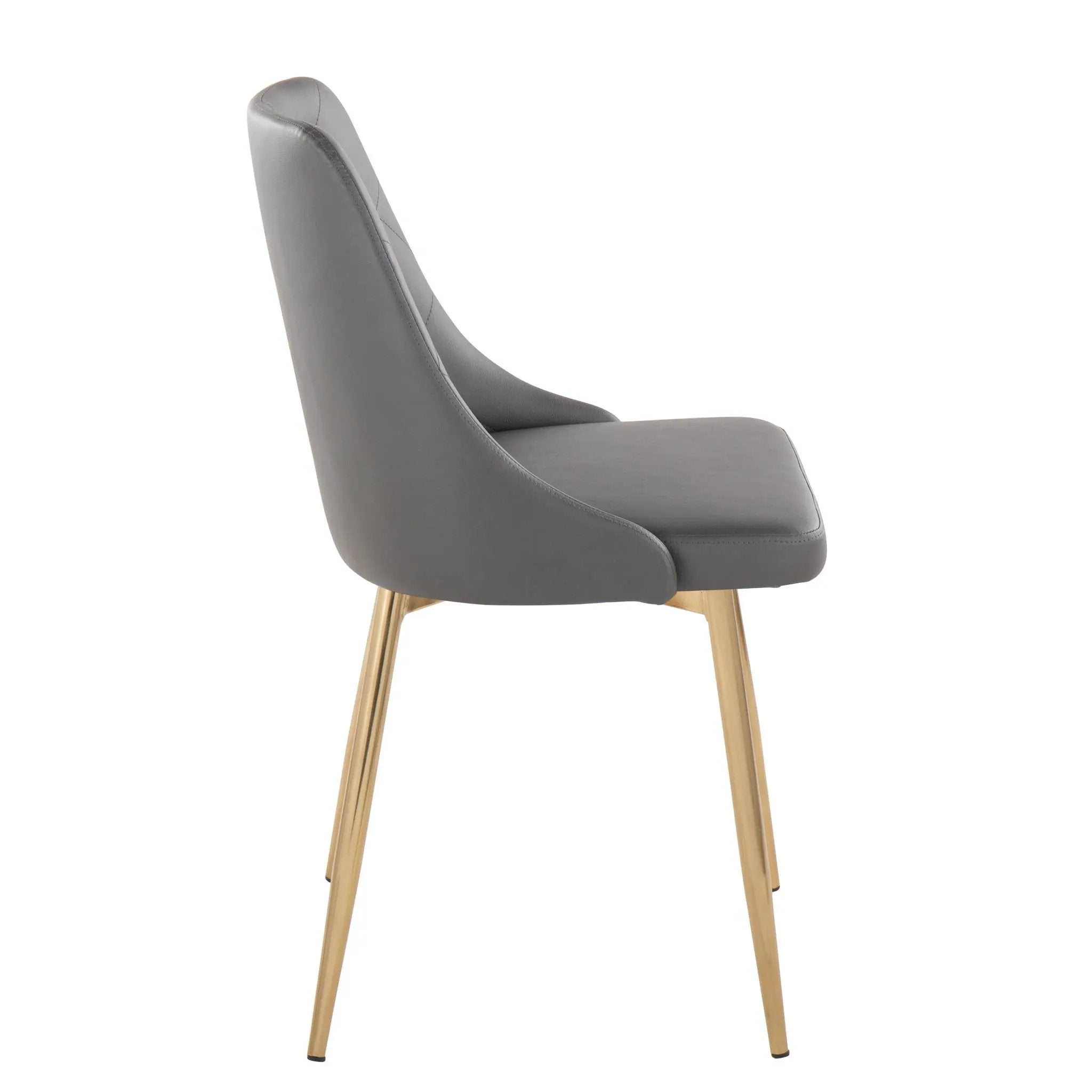 Marche - Contemporary Dining Chair With Metal Legs (Set of 2) by Unique Piece Furniture
