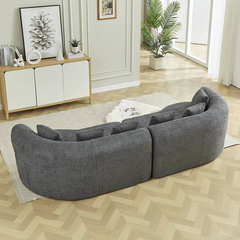 Curved Sectional Sofa - Oversized Modern Design by HouseOfZazla