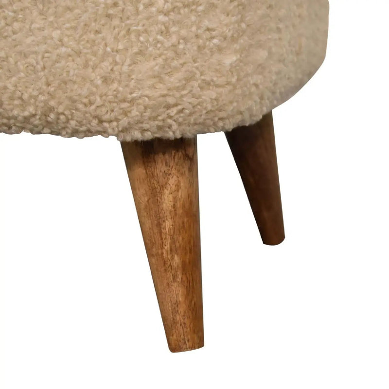 Square Footstool - Cream by HouseOfZazla
